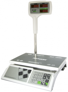 Весы со стойкой M-ER 326ACPX-15.2 "Slim'X" LED